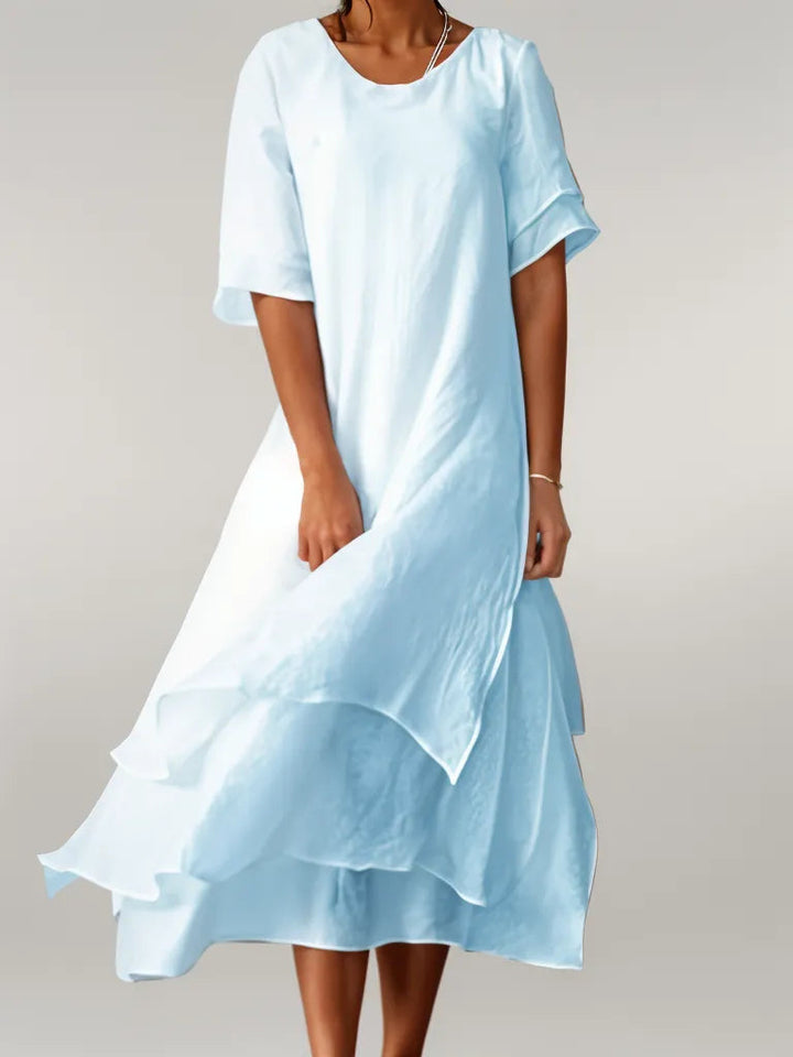 Eloise | Stylish Layered Midi Dress