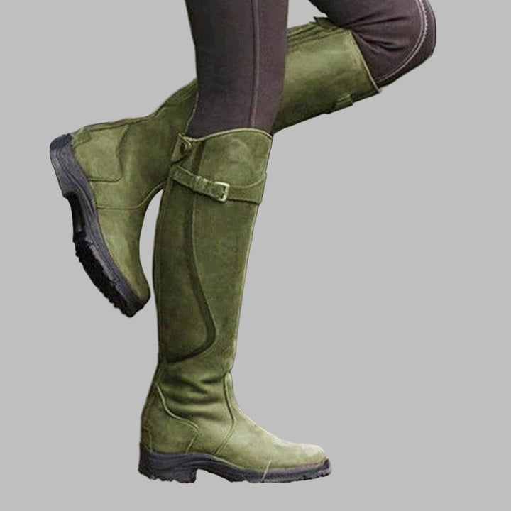 Caitlyn | Women’s Leather Hiking Boots with Strap