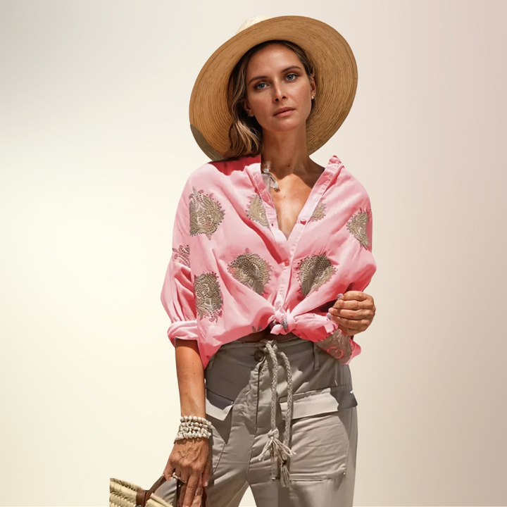 Gaby | Stylish Embroidered Shirt