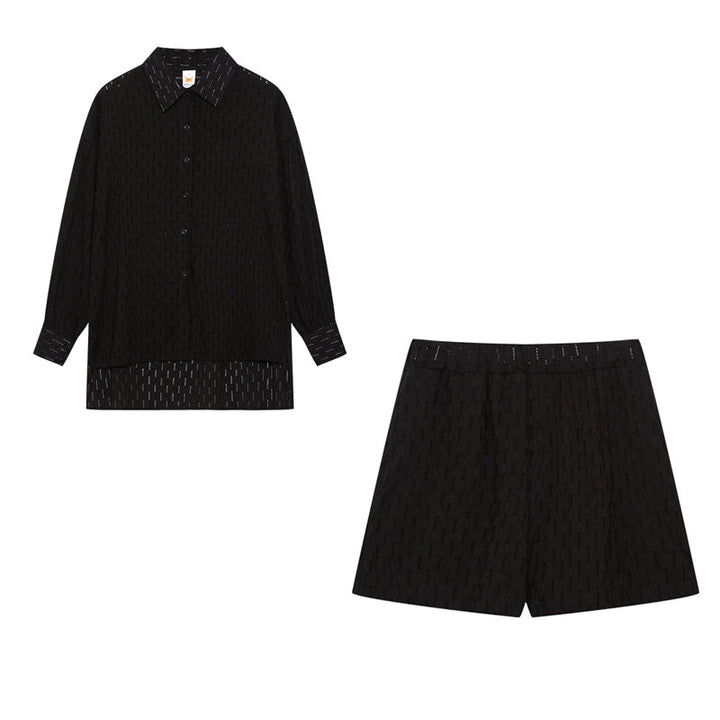 Elizabeth - Breezy Shirt And Shorts Set
