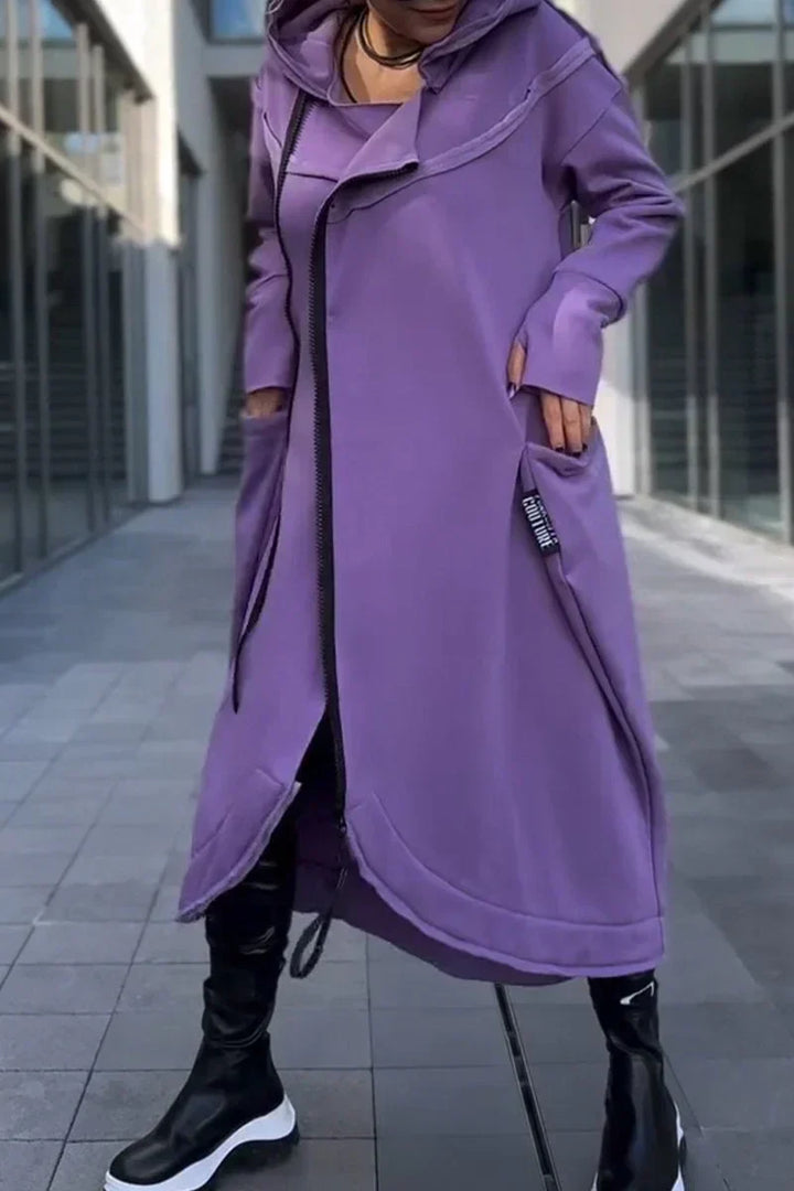 SERENYTHEA – LONG ZIP-UP HOODIE