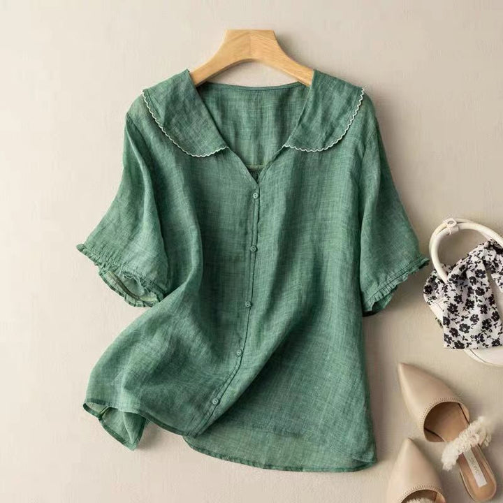 Adele | Casual Button-Down Blouse