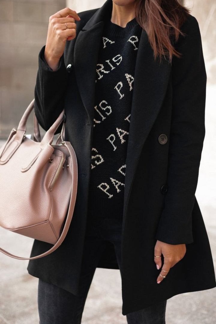 Teresa - Elegant Lapel Coat