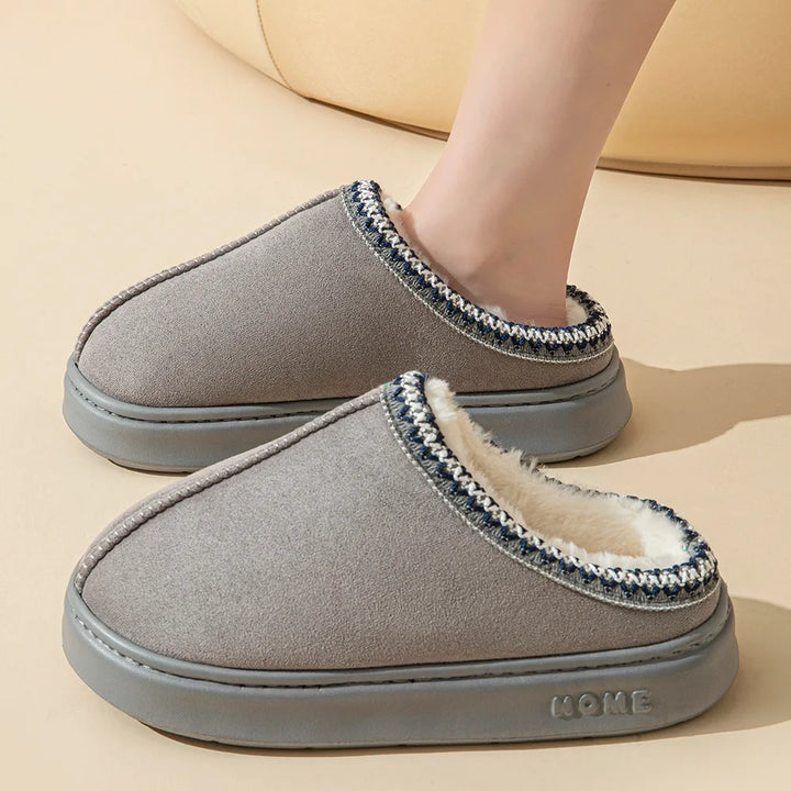 Caroline | Women’s Plush Fur Slip-On Slippers