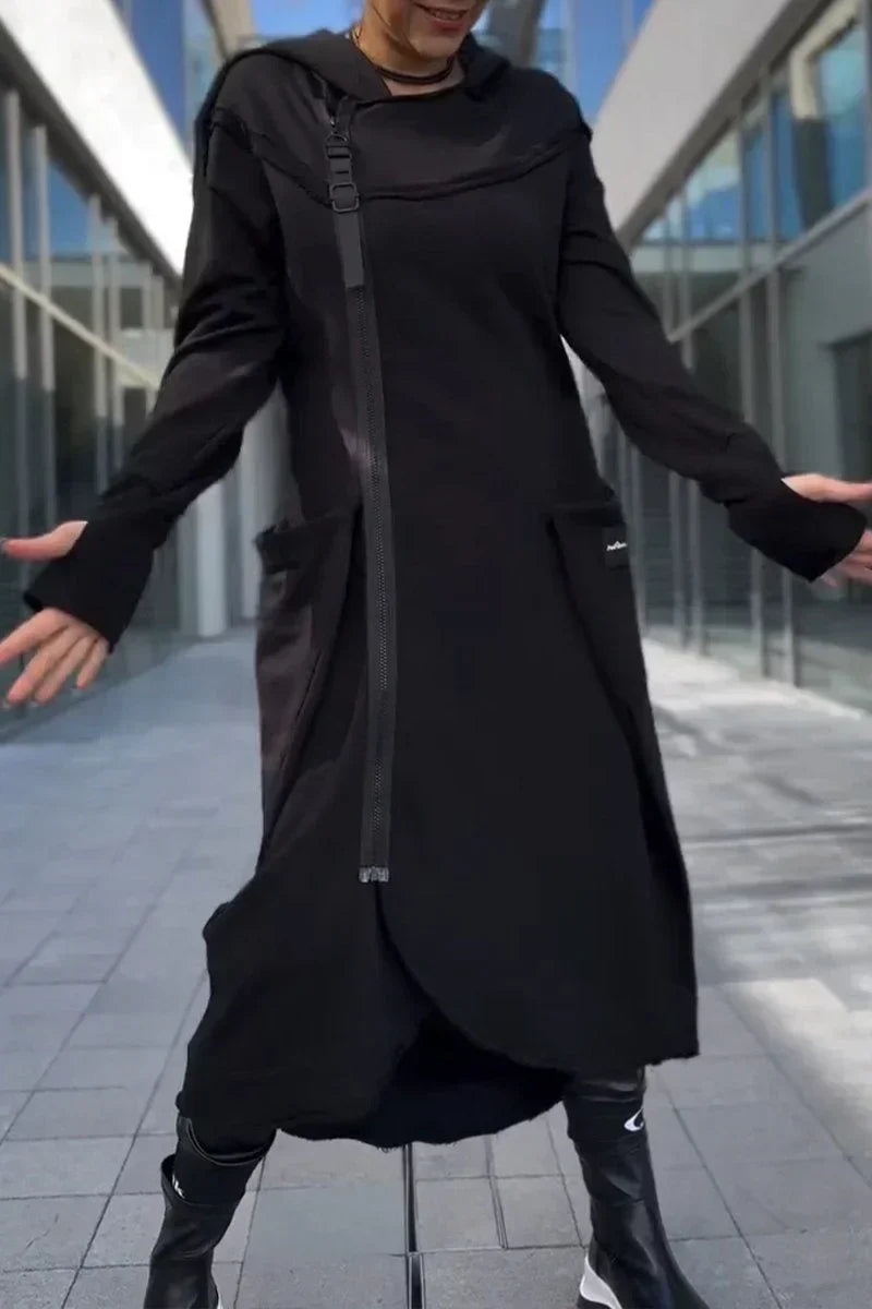 SERENYTHEA – LONG ZIP-UP HOODIE