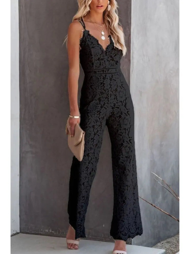 Beatrice | Women's V-neck Wide Leg Jumpsuit