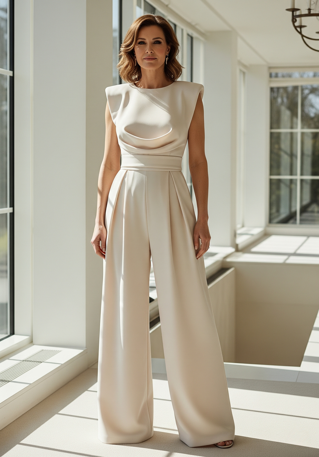 Brenna | Women's Sleeveless Wide Leg Formal Jumpsuit