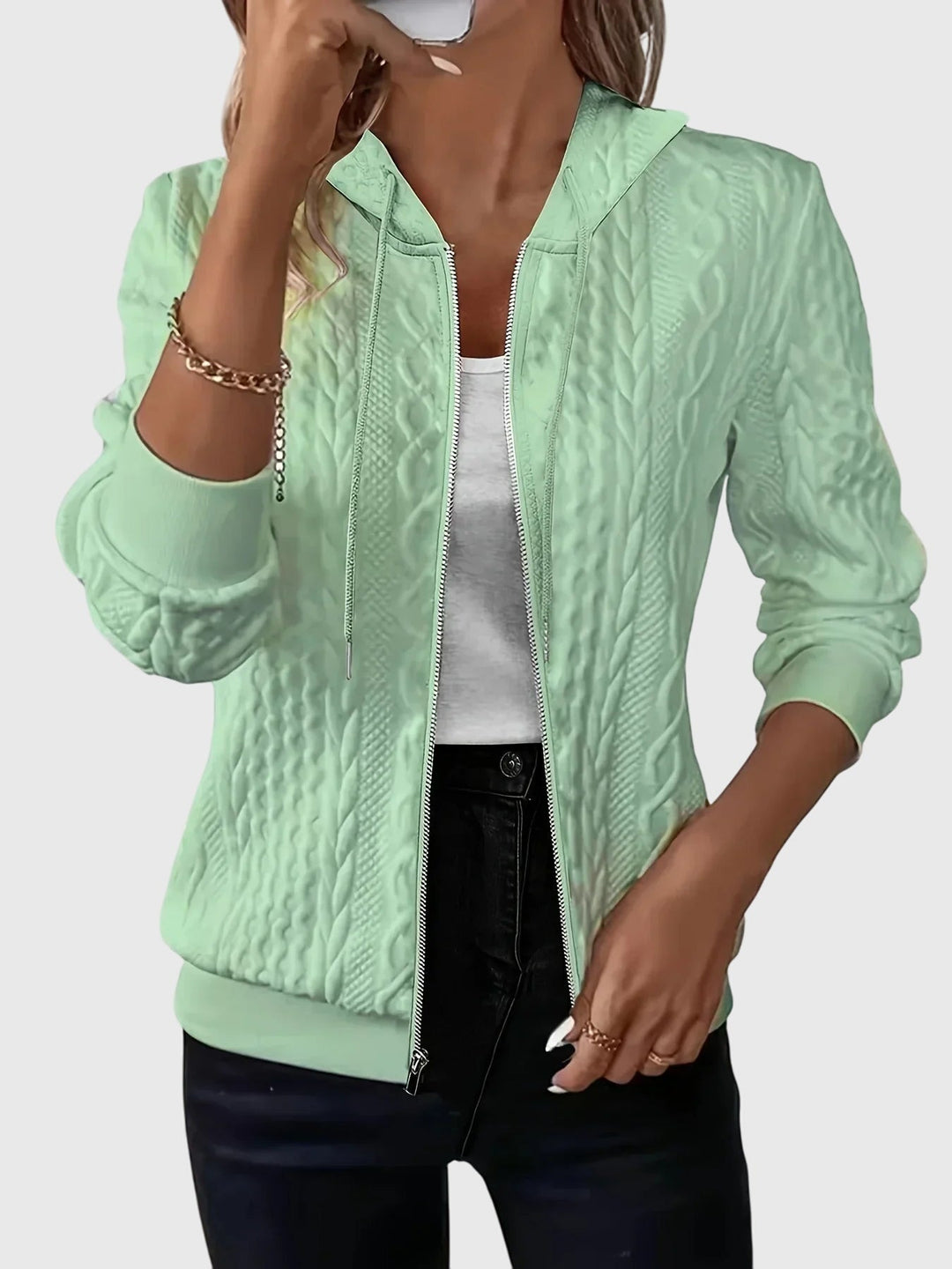 Jenna - Hoodie with Zipper