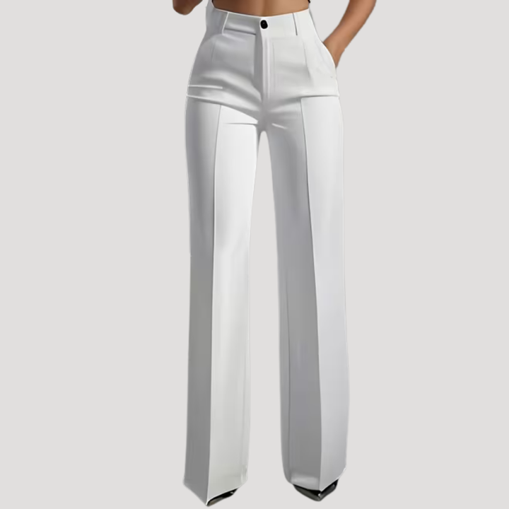 Delphine | Women's High Waist Wide Leg Pants