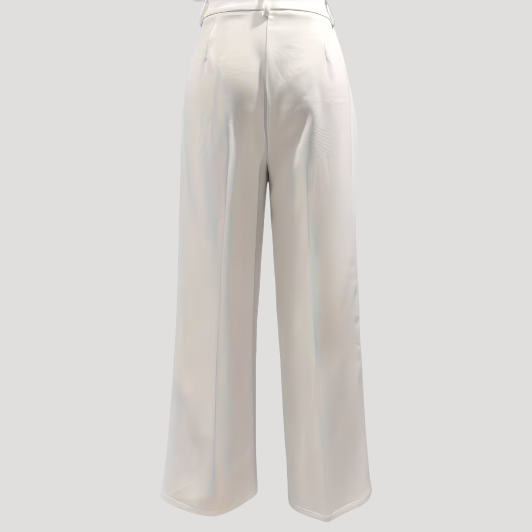 Delphine | Women's High Waist Wide Leg Pants