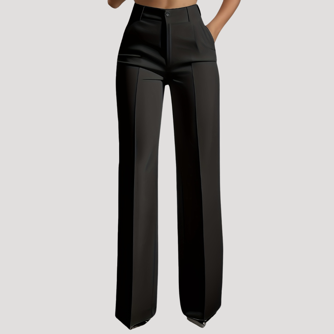 Delphine | Women's High Waist Wide Leg Pants