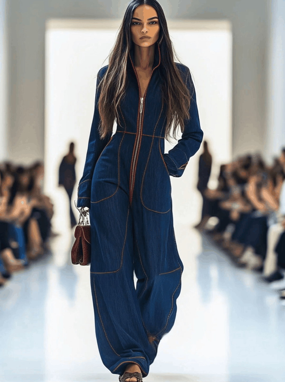 Felicity | Women's Wide Leg Long Sleeve Jumpsuit