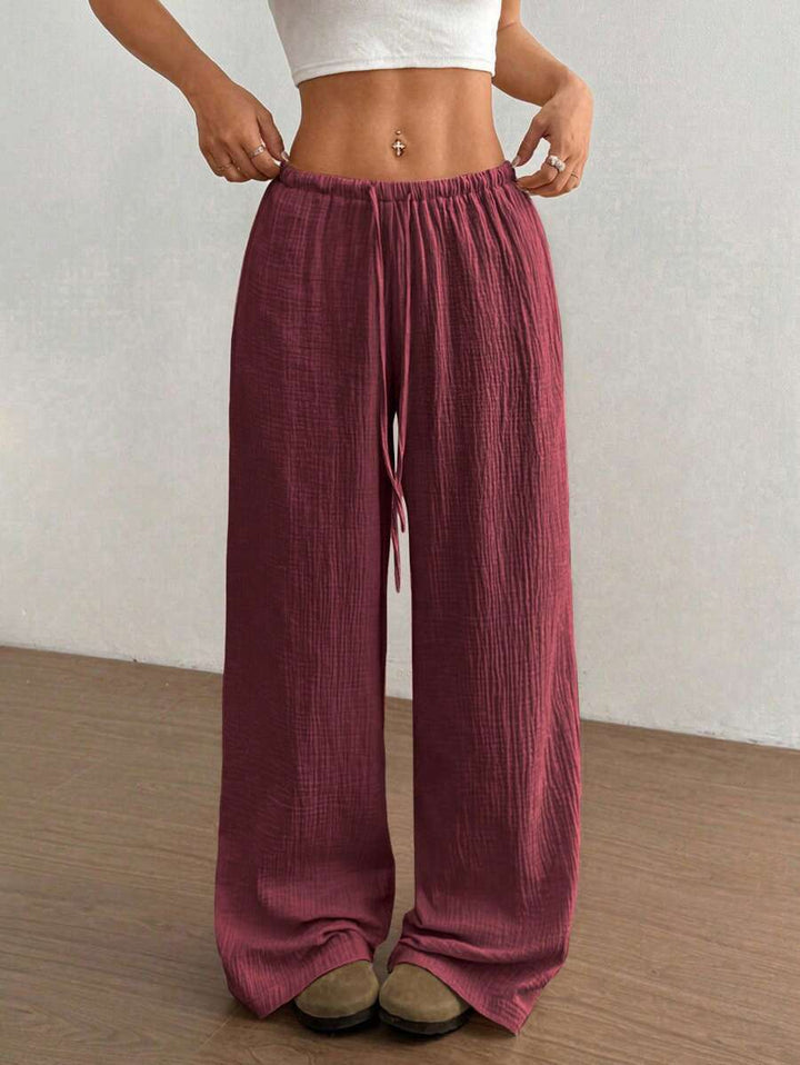 Mirabelle | Women's Wide Leg Drawstring Casual Pants