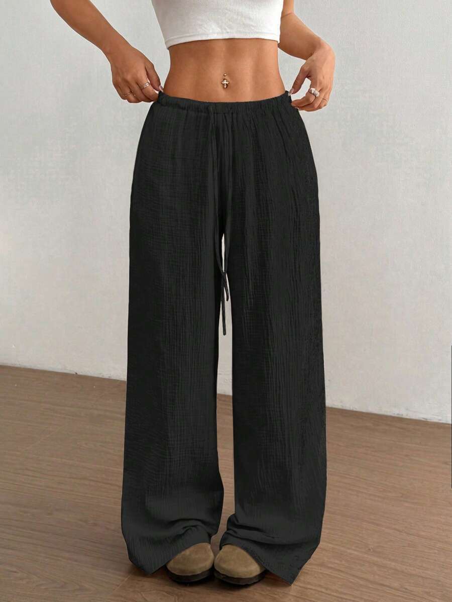 Mirabelle | Women's Wide Leg Drawstring Casual Pants