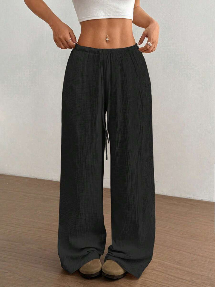 Mirabelle | Women's Wide Leg Drawstring Casual Pants