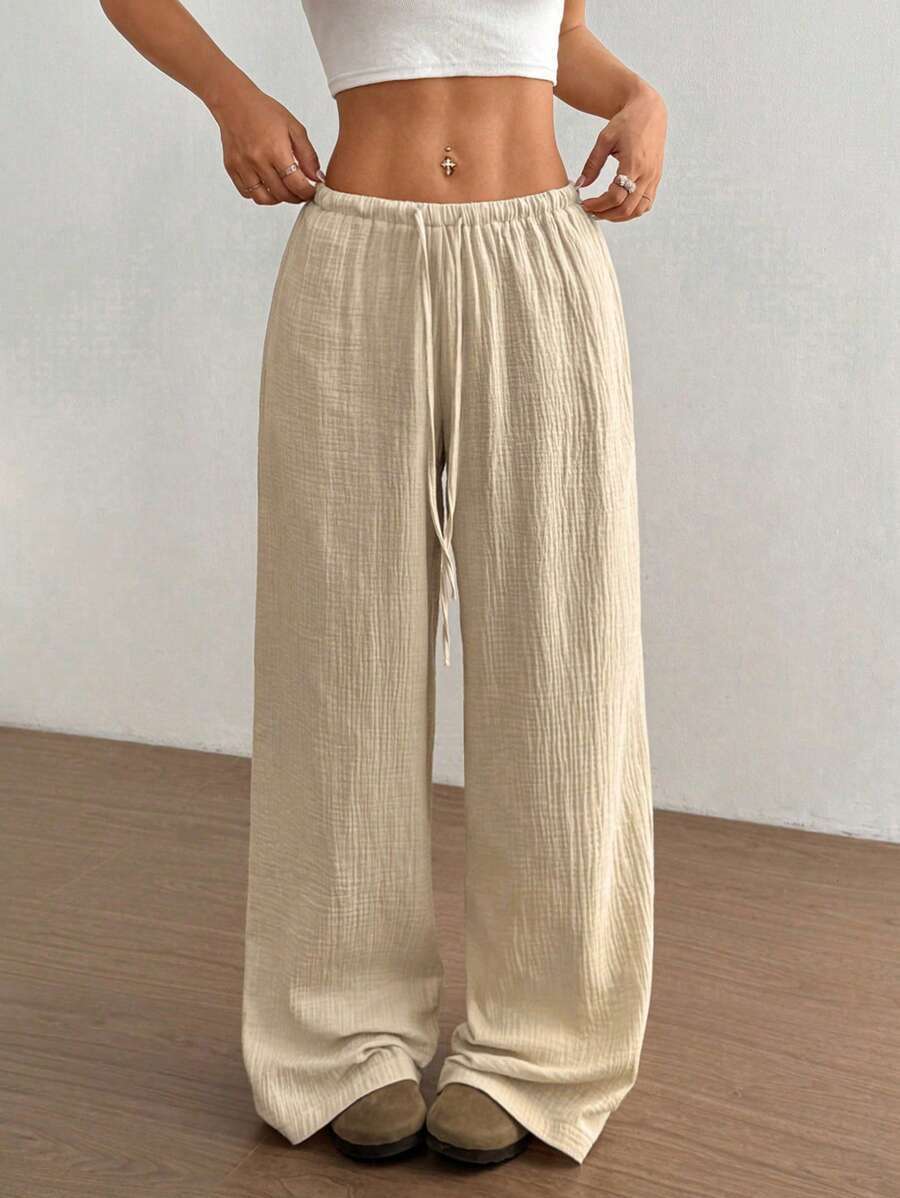 Mirabelle | Women's Wide Leg Drawstring Casual Pants