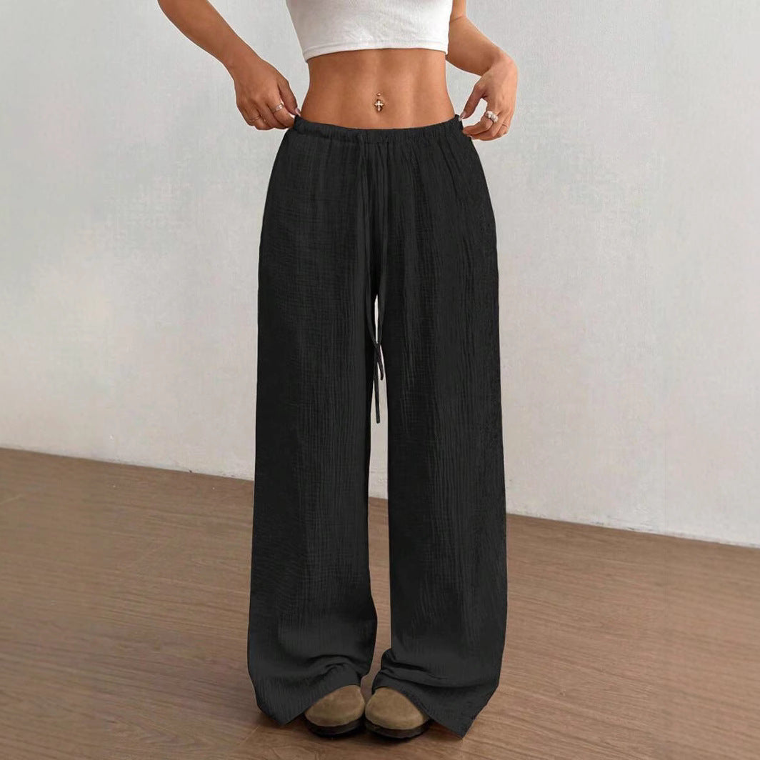 Mirabelle | Women's Wide Leg Drawstring Casual Pants