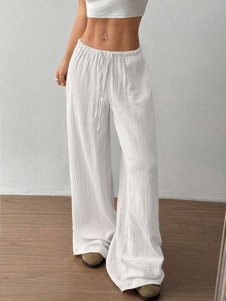 Mirabelle | Women's Wide Leg Drawstring Casual Pants
