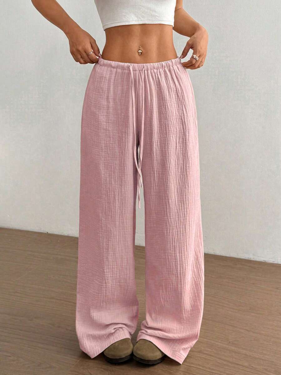 Mirabelle | Women's Wide Leg Drawstring Casual Pants