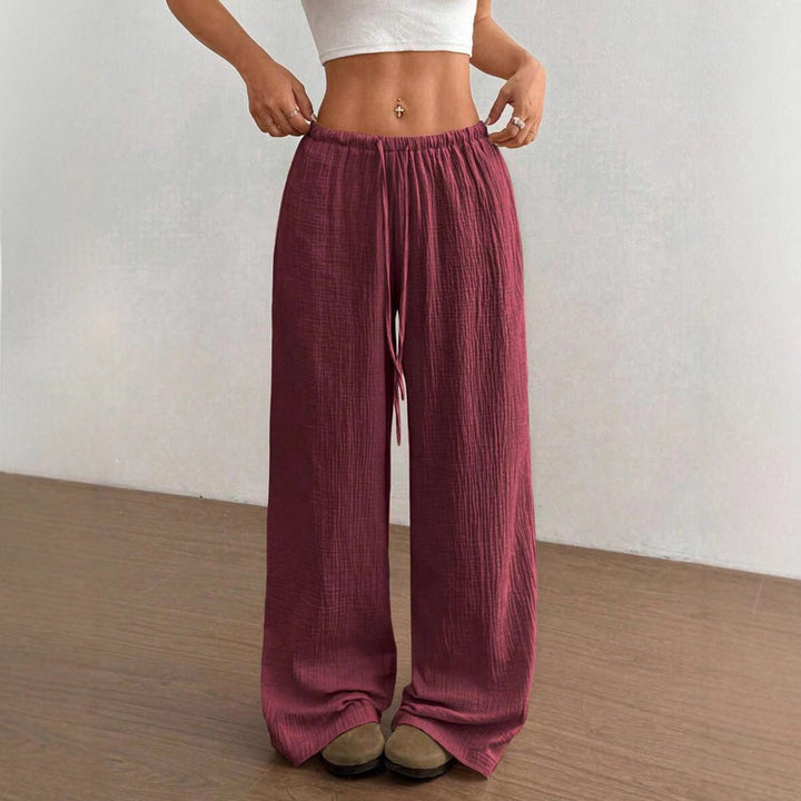 Mirabelle | Women's Wide Leg Drawstring Casual Pants