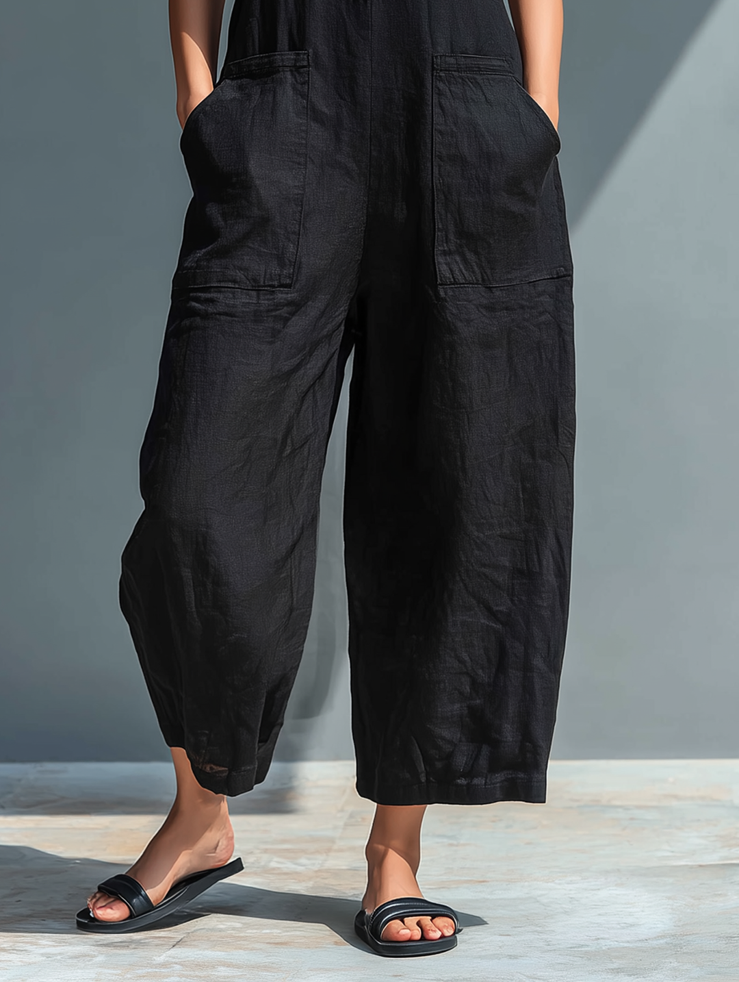 Naomi | Women's Sleeveless Wide Leg Jumpsuit