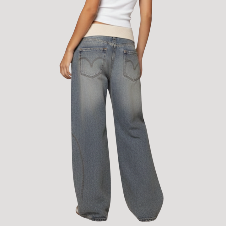 Ophira | Women's Wide Leg Baggy Jeans