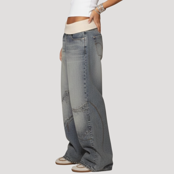 Ophira | Women's Wide Leg Baggy Jeans