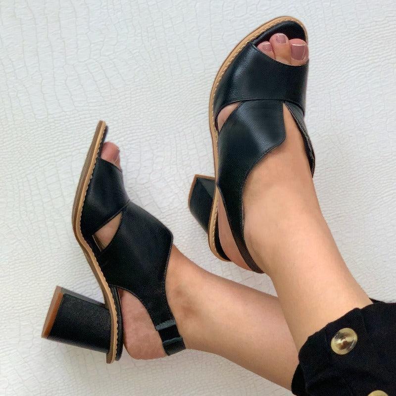 Nicole | Stylish Summer Mid-Heel Sandals