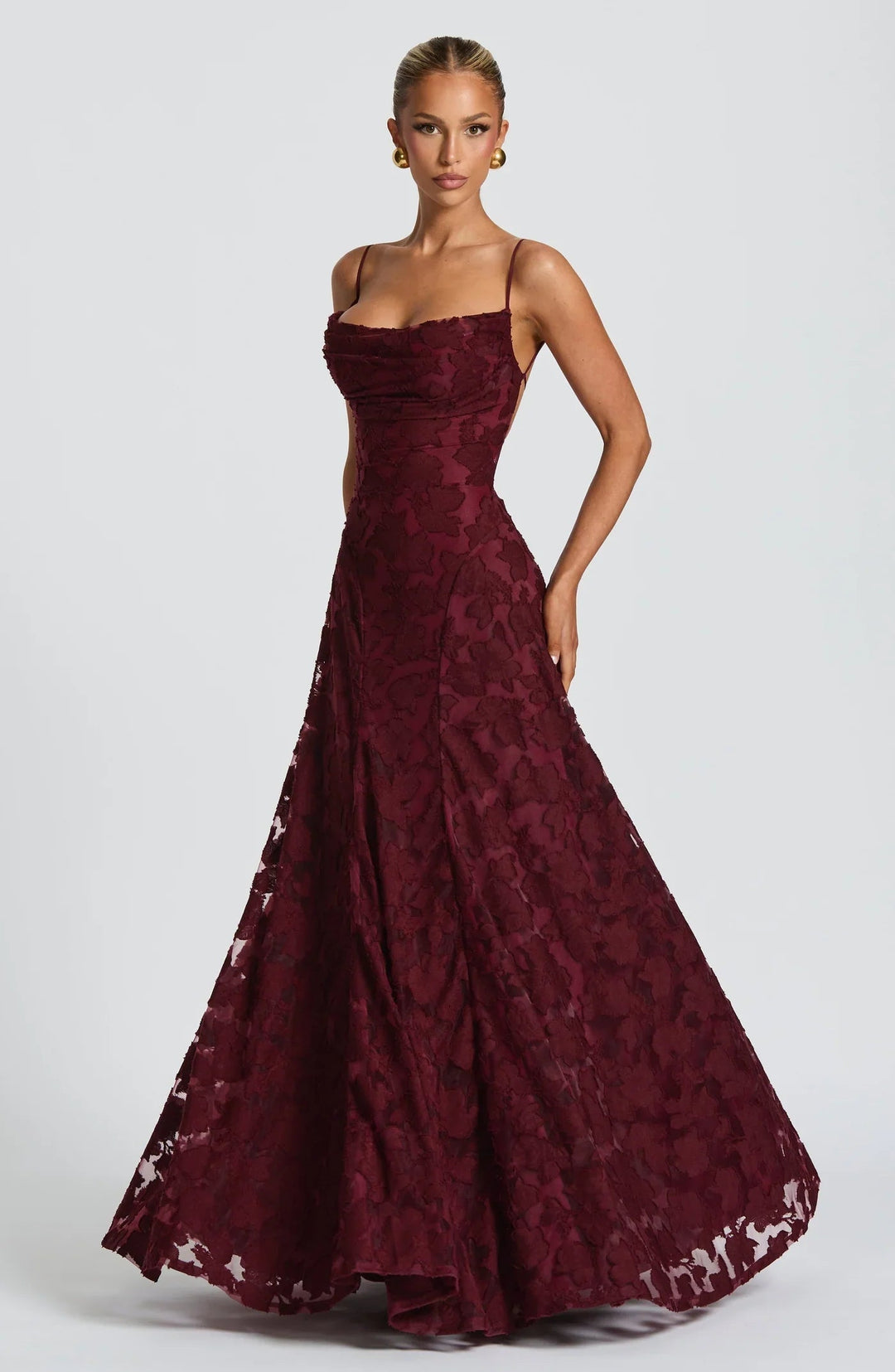 Taleah | Women's Floral A-Line Maxi Wedding Guest Dress