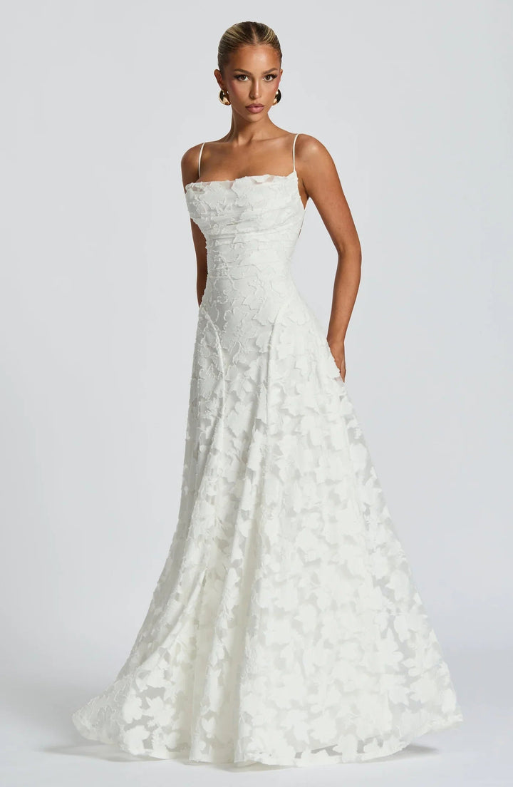 Taleah | Women's Floral A-Line Maxi Wedding Guest Dress